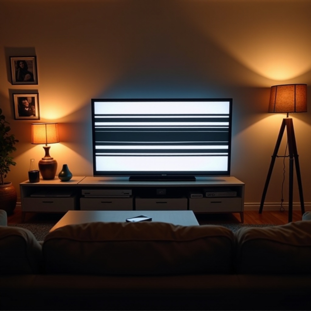 miksi televisiossani on mustia viivoja