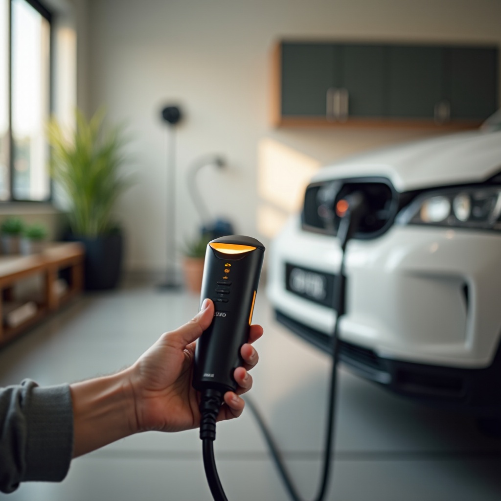 instalación del cargador de vehículos eléctricos