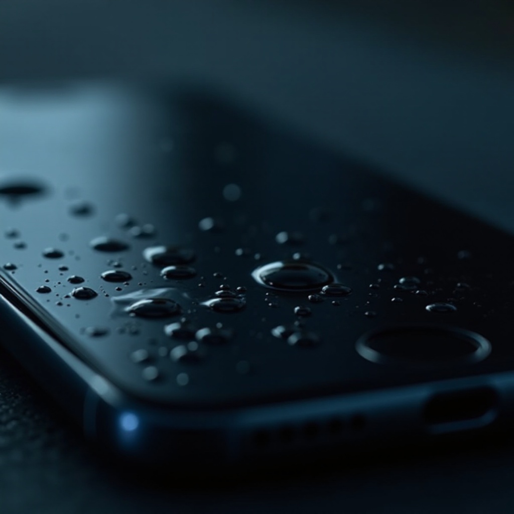 iPhone-scherm zwart waterschade