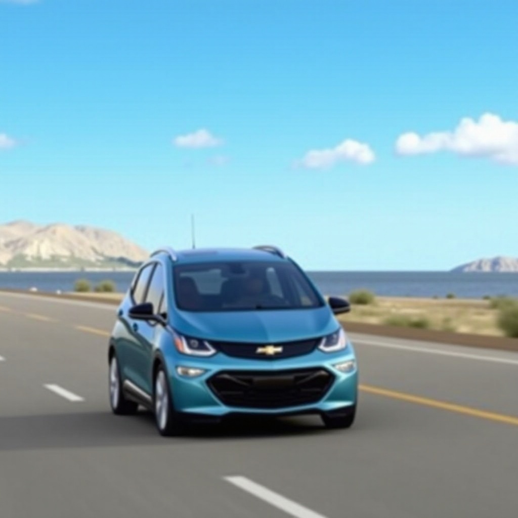 autonomia do Chevrolet Bolt: 259 mi (apenas bateria)