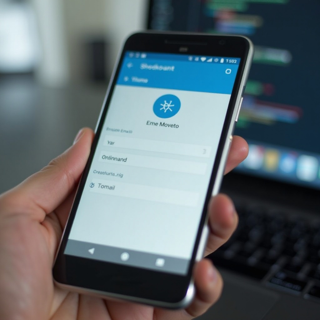 como enviar um e-mail de um telefone Android