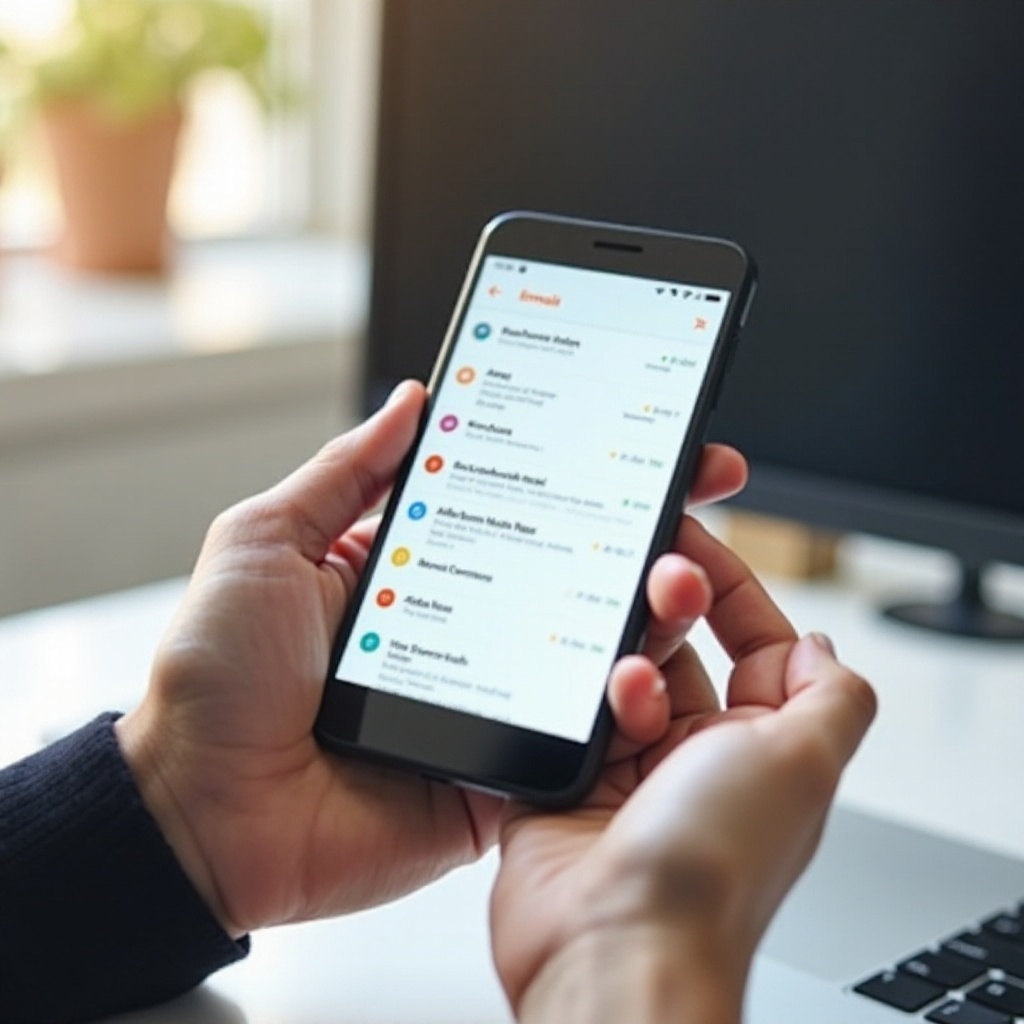 how to email from an android phone