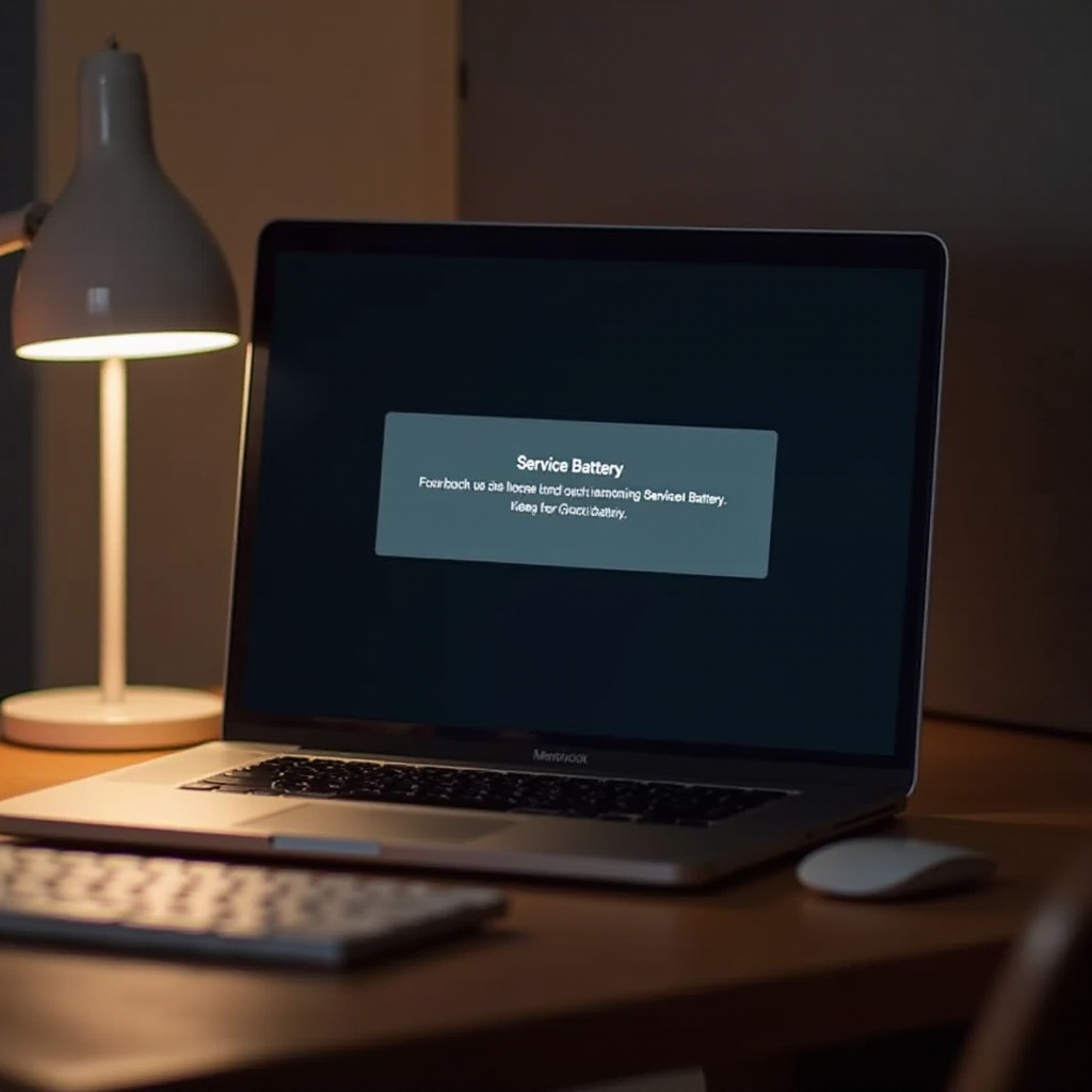 mac battery says service battery