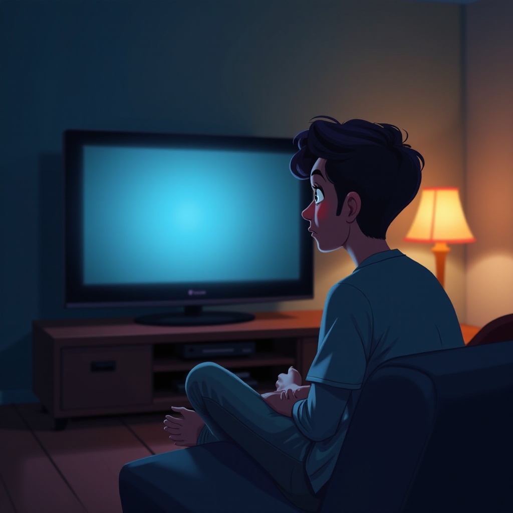 de tv stopte met aanzetten