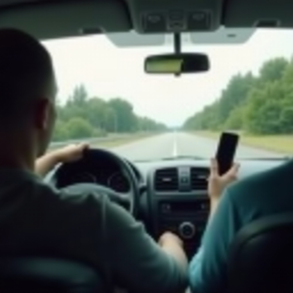 how holding a phone while driving causes crashes