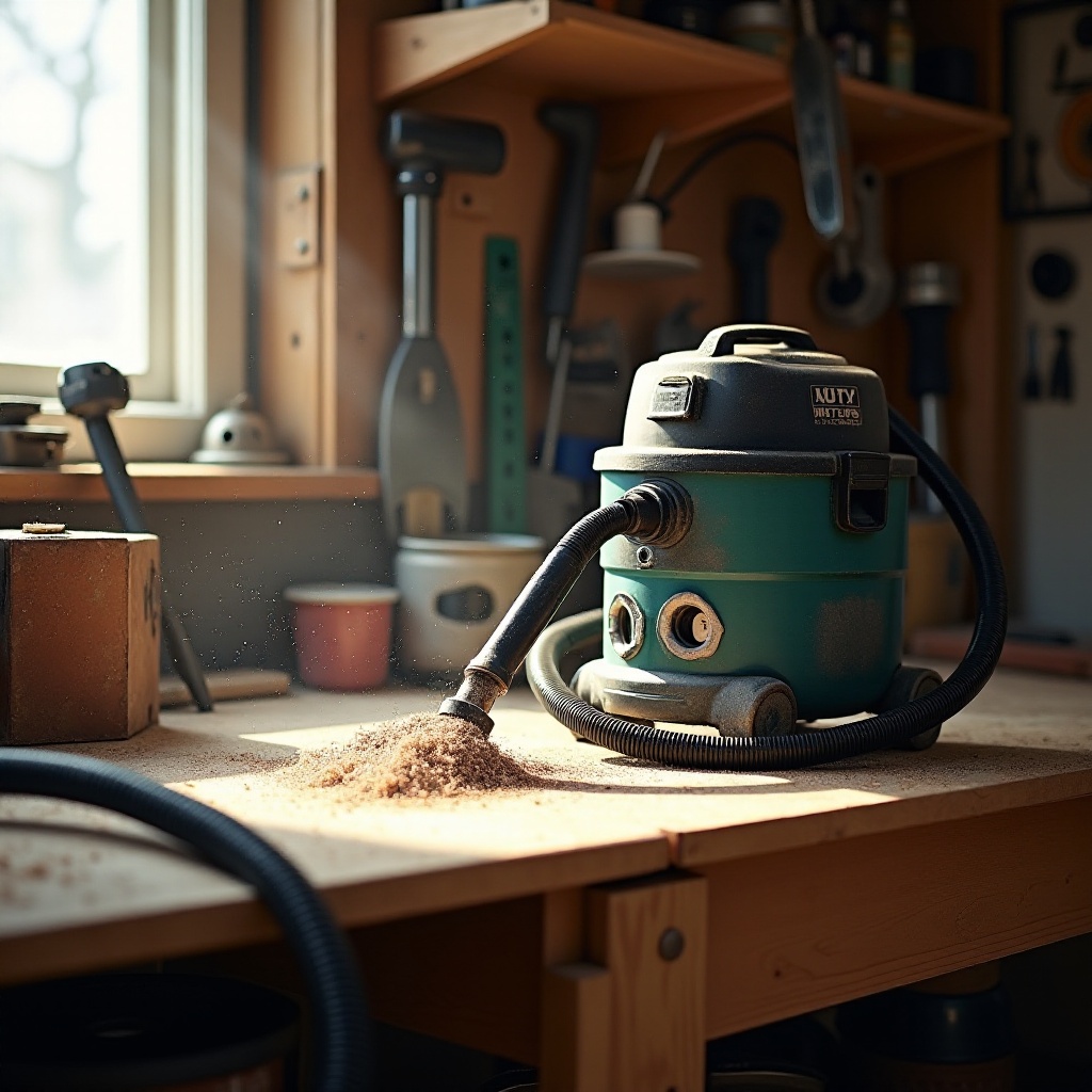utilisation d'un aspirateur de chantier