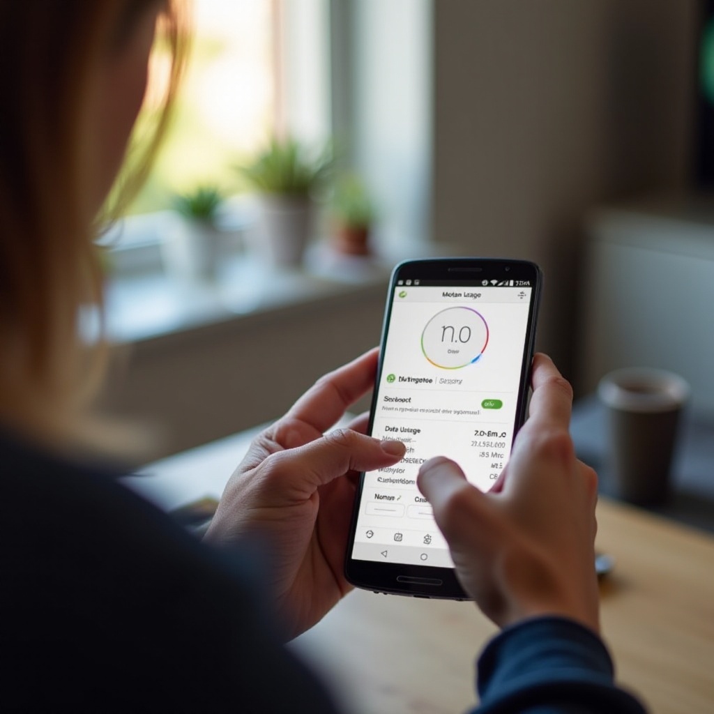 como verificar o uso de dados do hotspot no Motorola G2