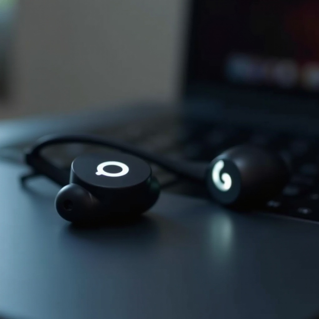 casque Beats clignotant blanc