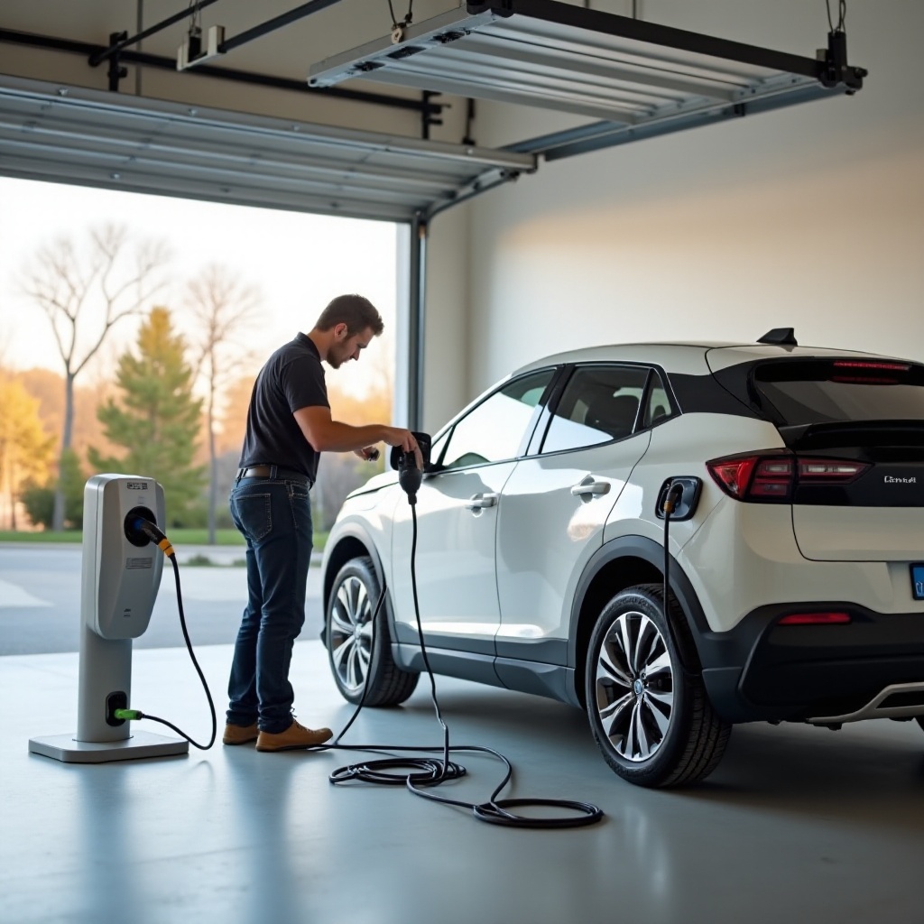 sähköautojen latauspisteen asennus