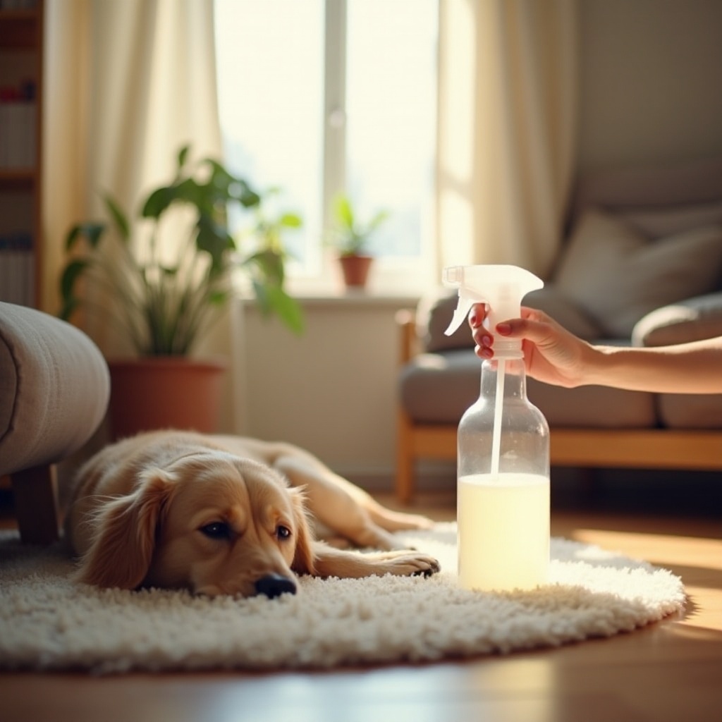 spray fait maison pour éliminer les odeurs d'animaux