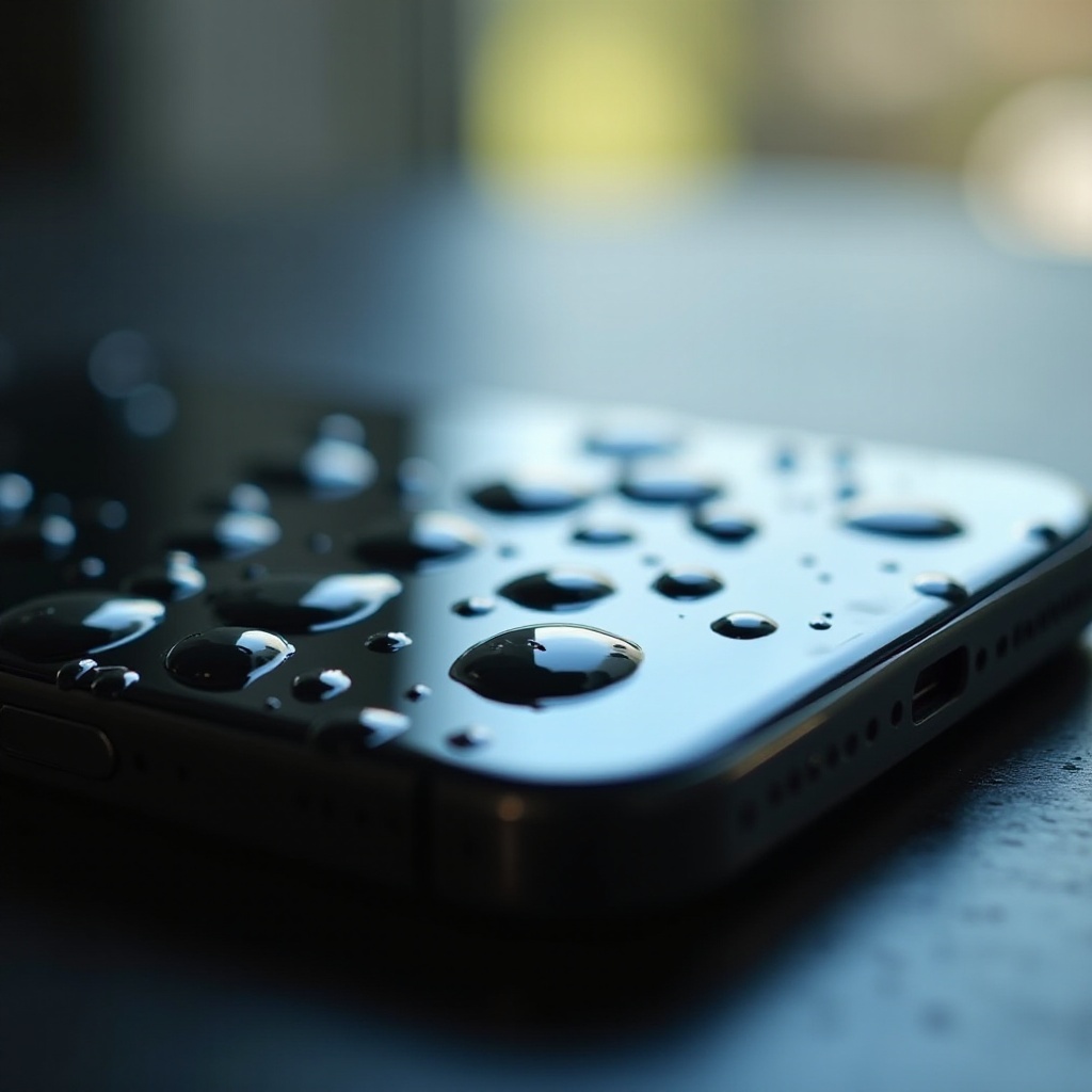 schermo iPhone nero danni da acqua