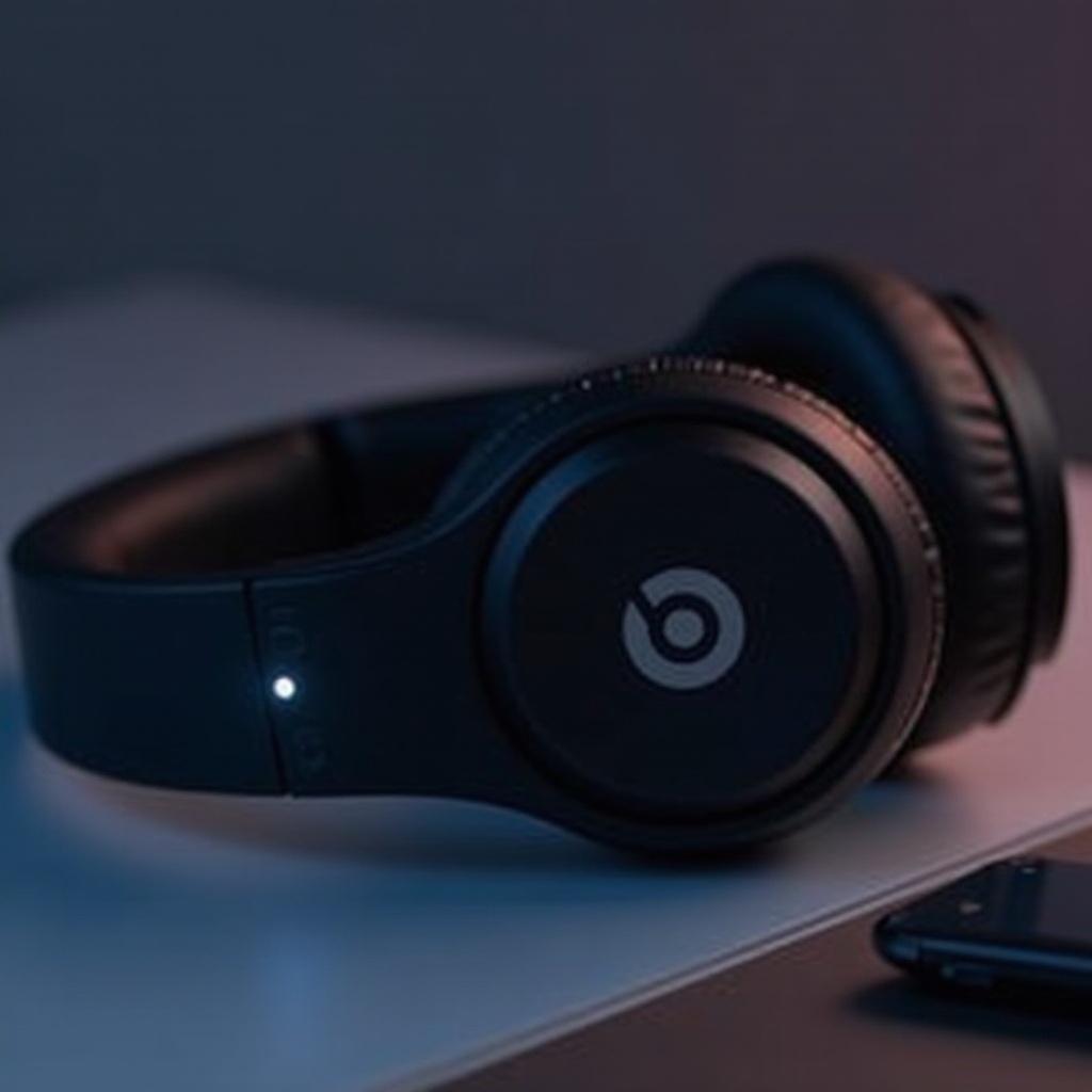 beats headphones flashing white