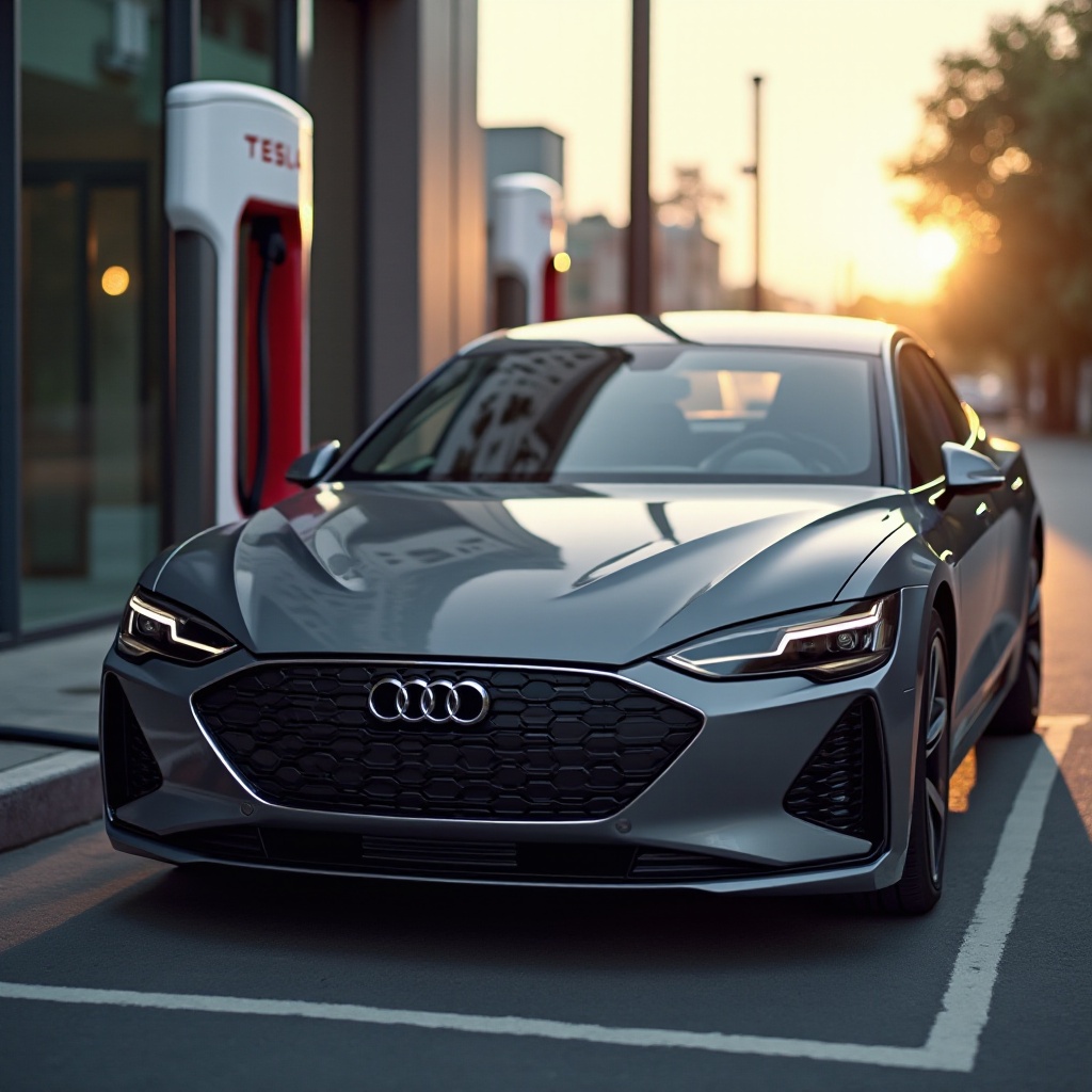 audi pode usar o supercarregador da tesla