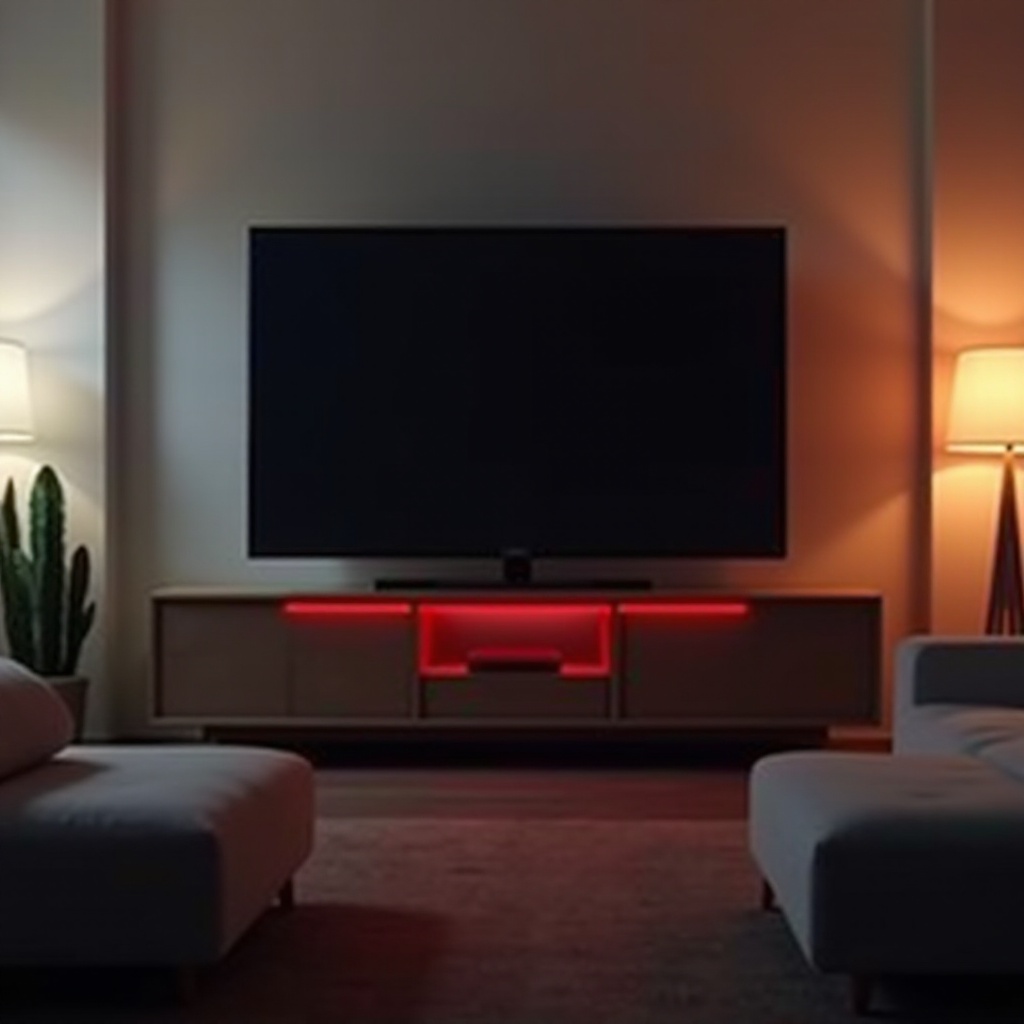 luce rossa sulla TV Samsung lampeggia