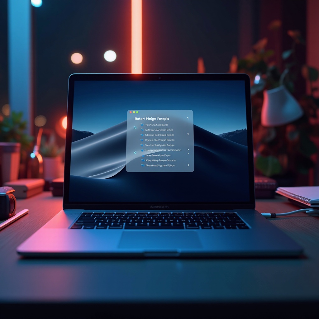 Tastenkombinationen zum Neustarten des Mac