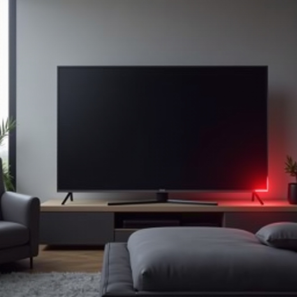 punainen valo Samsung-televisiossa vilkkuu