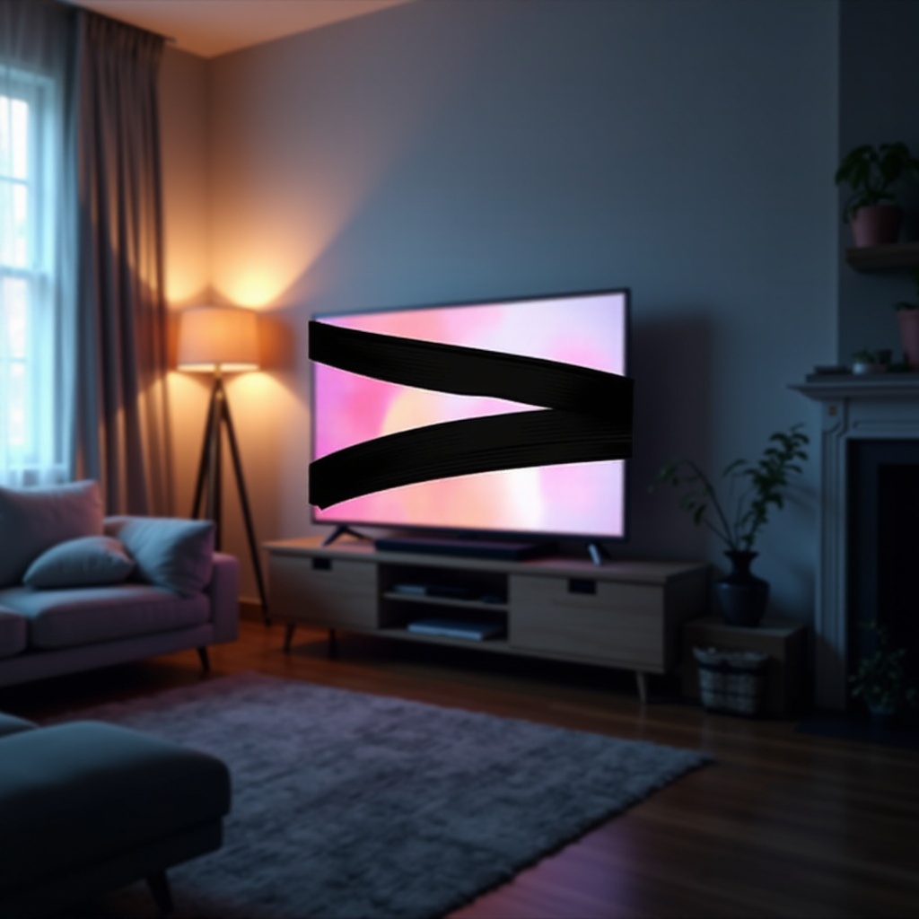 warum hat mein Fernseher schwarze Linien