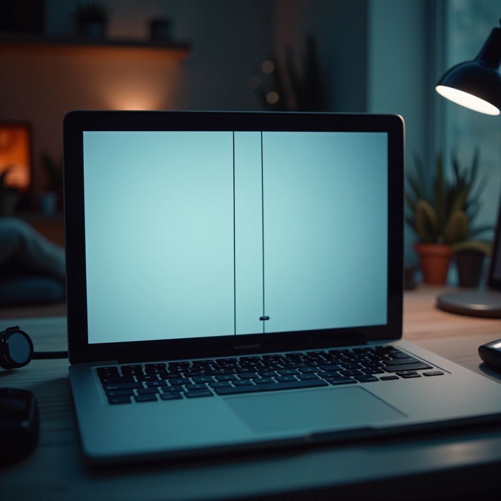 singola linea verticale sullo schermo del MacBook Pro