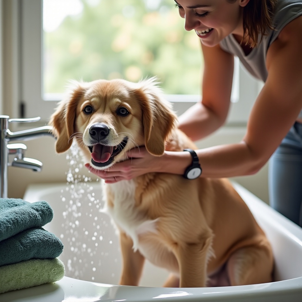 come lavare il tuo cane