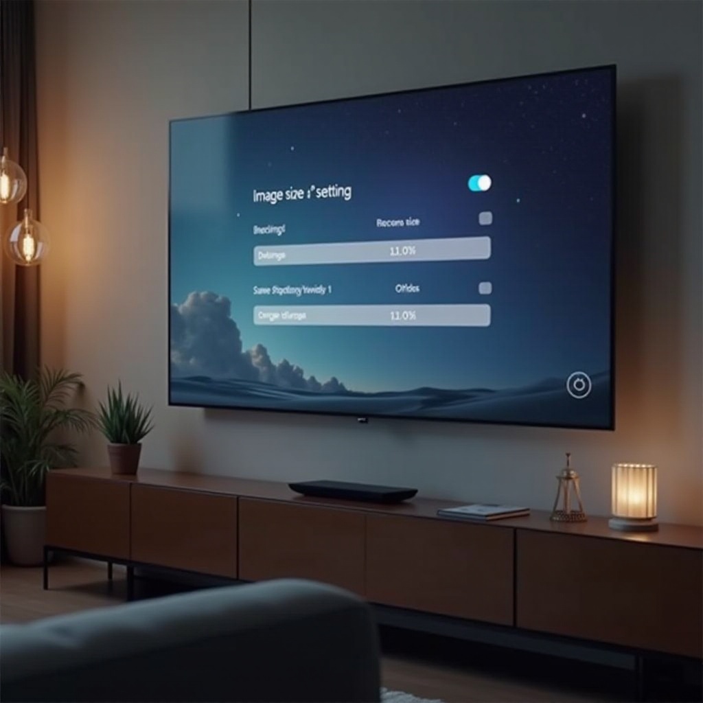 come modificare la dimensione dell'immagine su un televisore Samsung