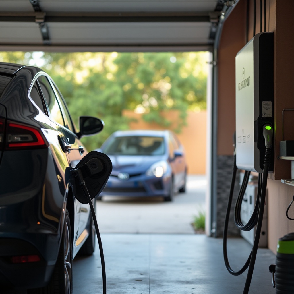 Installation der Ladestation für Elektrofahrzeuge