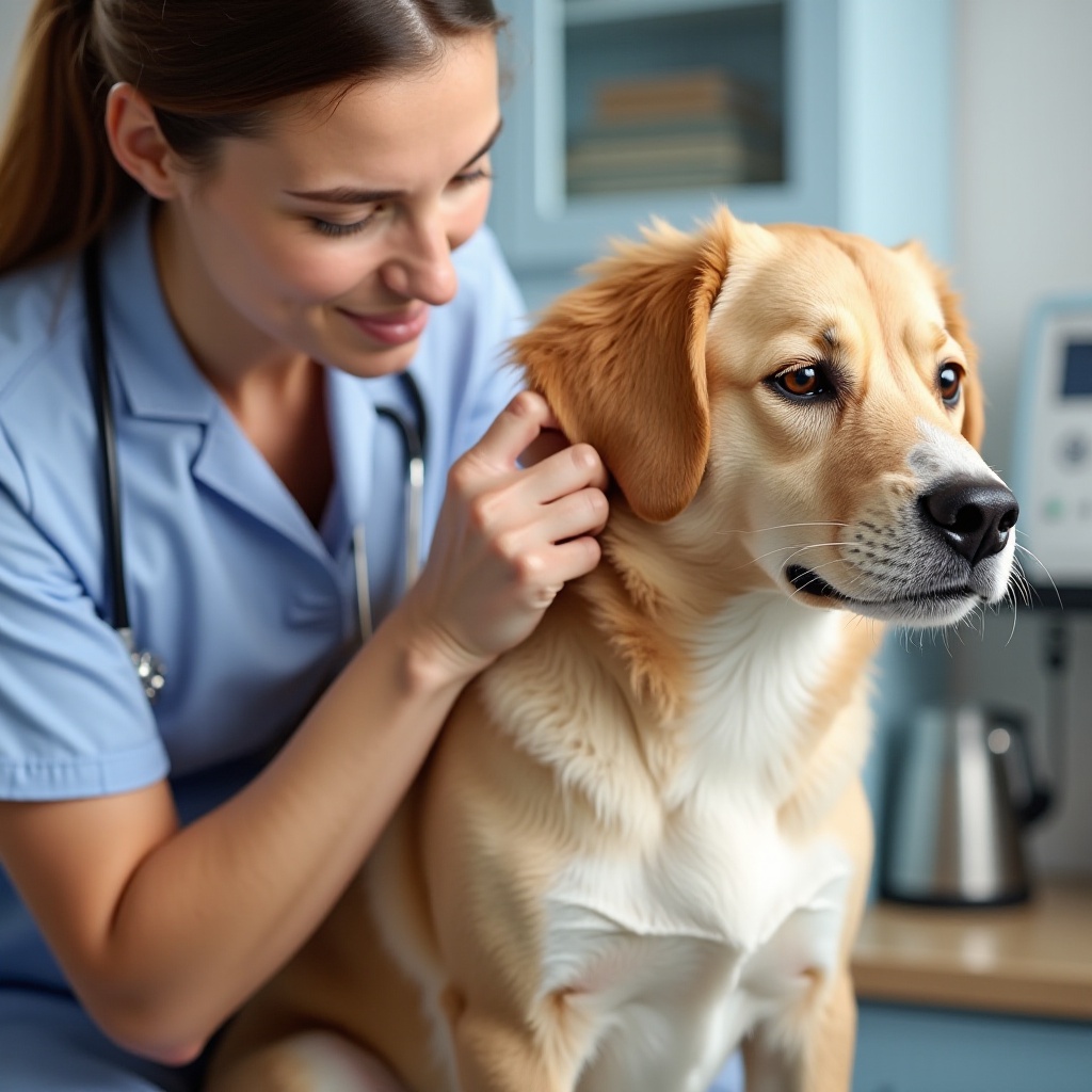 trattamento per acari dell'orecchio e pulci per cani