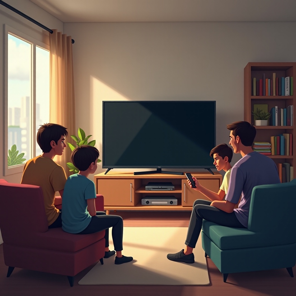 a TV parou de ligar