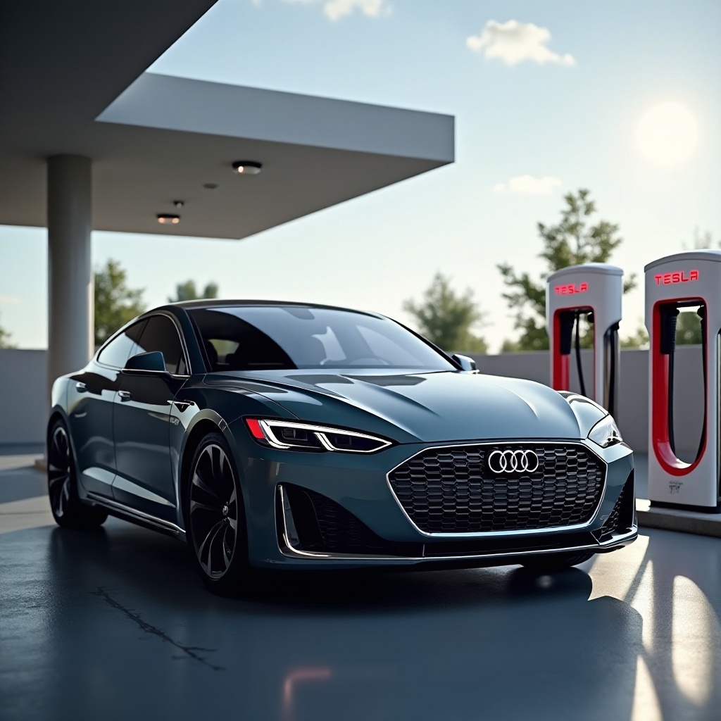 peut audi utiliser le superchargeur tesla