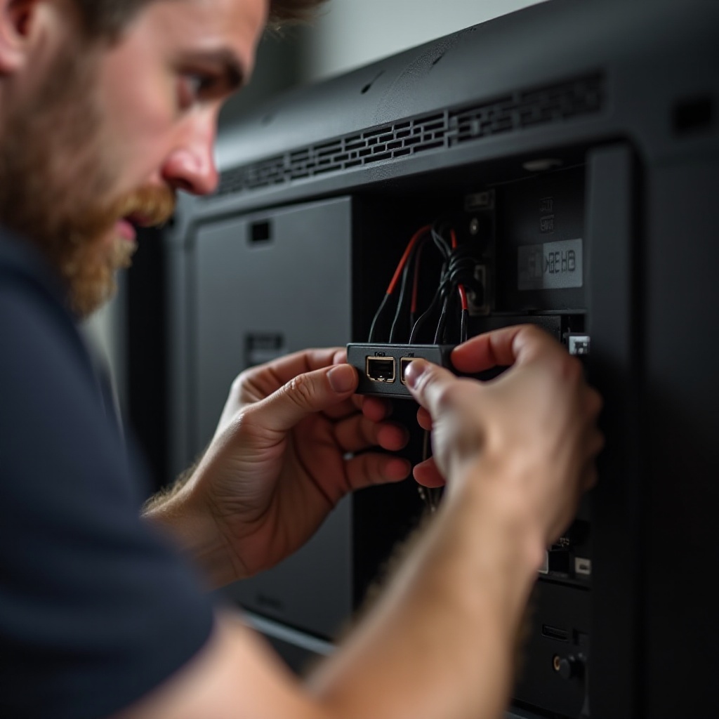 wie man den HDMI-Anschluss am Fernseher repariert