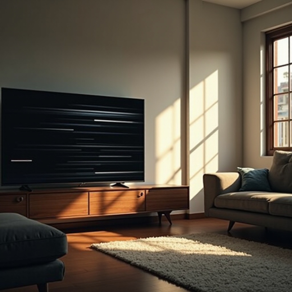 por qué mi televisor tiene líneas negras
