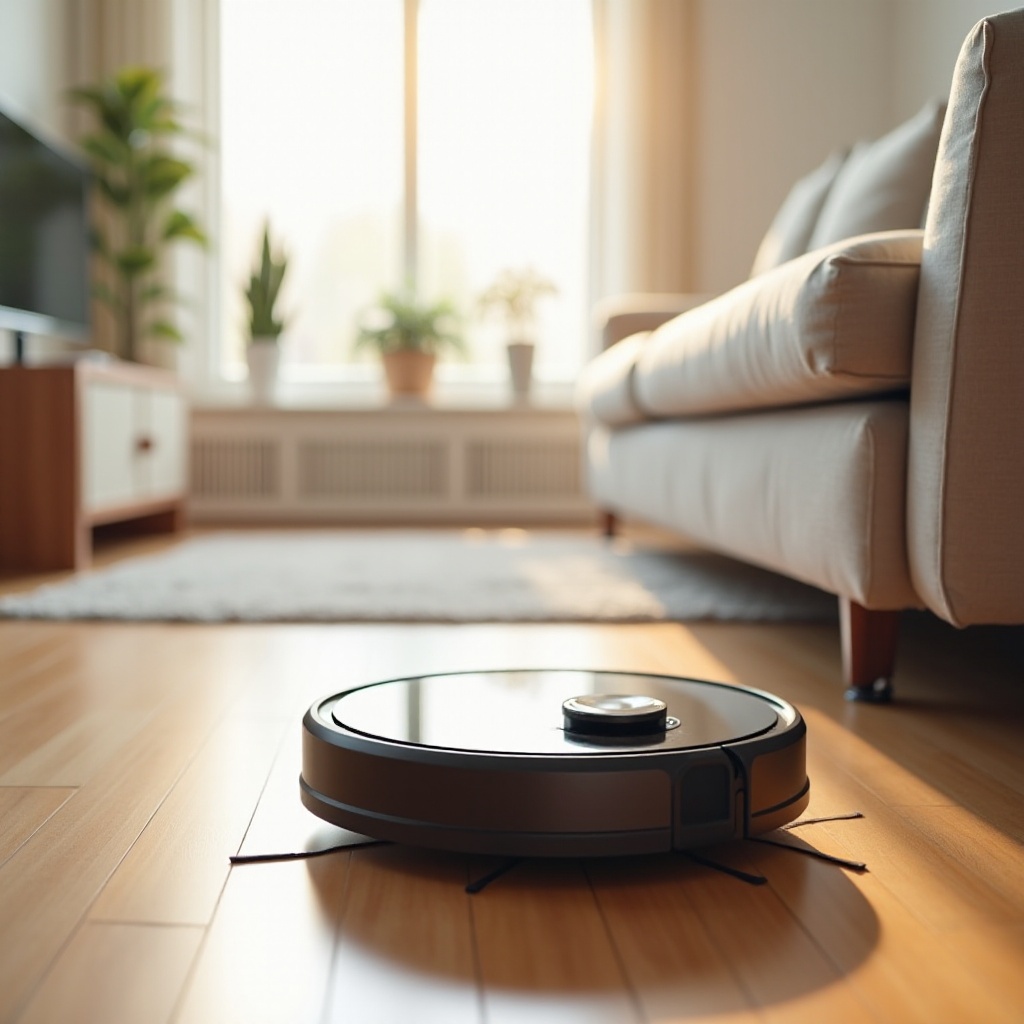 aspiradora robot de bajo perfil