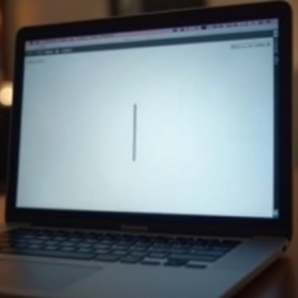 single vertical line on macbook pro screen