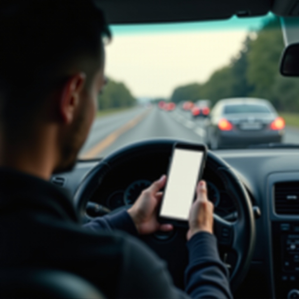 hoe het vasthouden van een telefoon tijdens het rijden ongelukken veroorzaakt