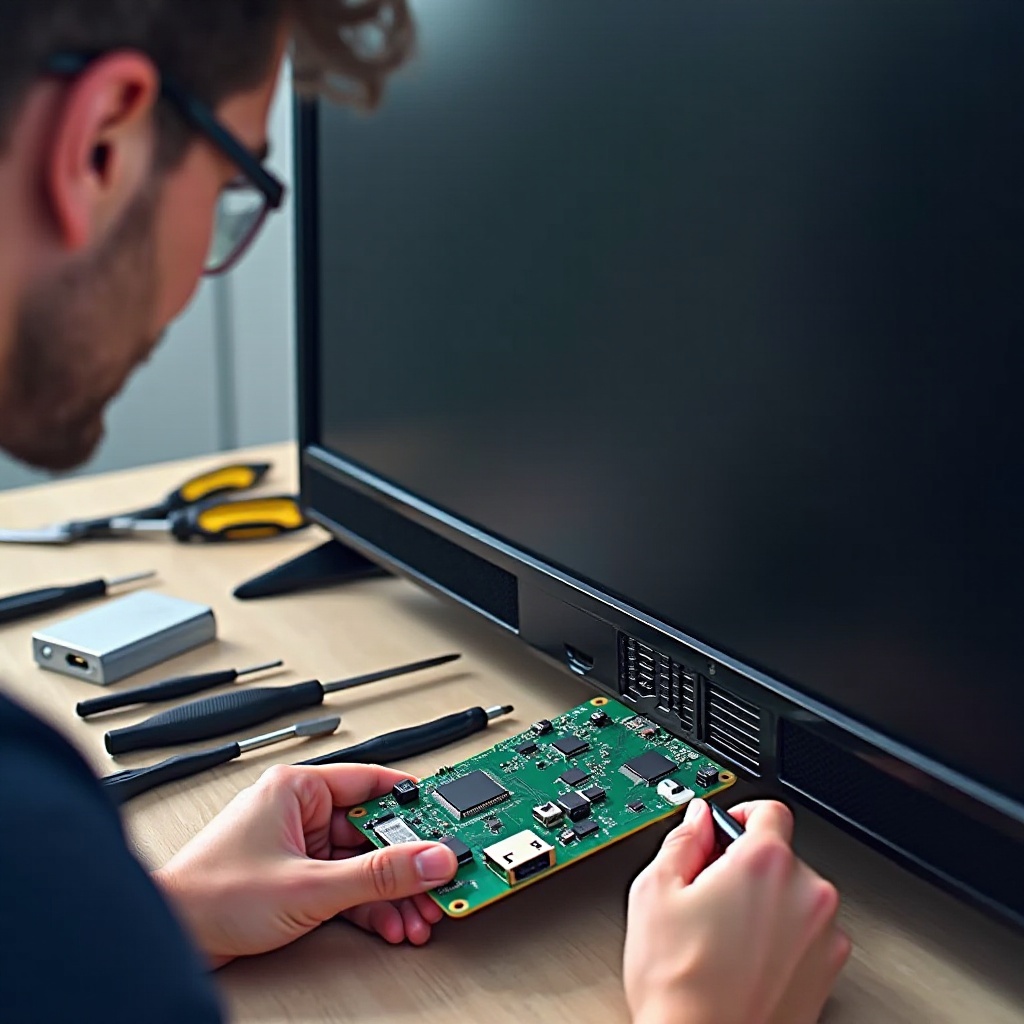 how to repair hdmi port on tv